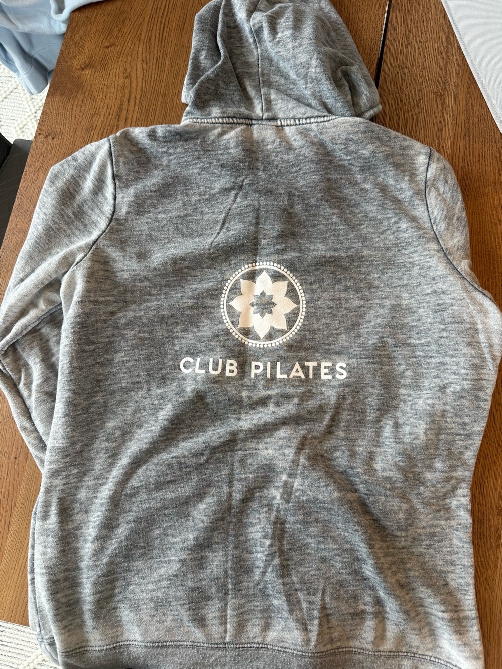 Club Pilates Women's Gray Full-Zip Hoodie